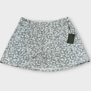 G/Fore Skort Women's Large White‎ Athletic Wear Floral Print A-Line
